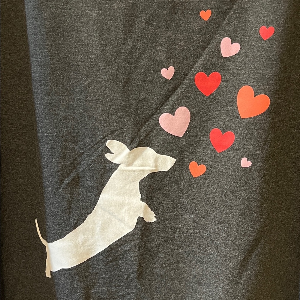 💲2💲 if BUNDLED 3 or more $2 items Dachshund  Sweatshirt  Heart Designs - Picture 2 of 7